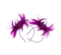 VICASKY 2 Pièces Clip à Cheveux De Poil De Coiffe De Flamant Rose Casque De Danseuse Fascinateur Rose Vif Fascinateur De -tête à Et Sequins Nylon Violet