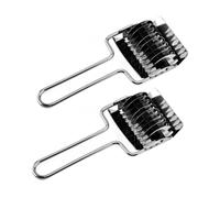 VICASKY 2 pièces Coupe-scallions Manuel Acier Inoxydable Ustensile Cuisine Multifonction pour Nouilles et Légumes Spirale Poignée Antidérapante pour Tagliatelles et Courgettes