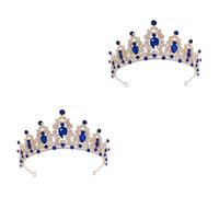 VICASKY 2 Pièces Couronne Baroque Mariage Diadème Femmes Tiare Accessoire de Tête pour Mariée et Fêtes