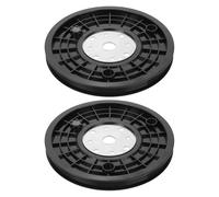 VICASKY 2 Pièces Courroie de Transmission pour Vélo Appartement Poulie de Roue à Faible Friction pour Vélos Stationnaires et Équipement Fitness Roue de Poulie de Remplacement Noire