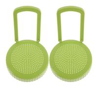 VICASKY 2 Pièces Couvercle en Plastique Vert pour Bocaux Mason à Large Ouverture Support de Germination Réutilisable Pousser des Graines la Maison Balcon