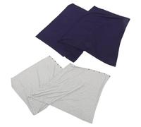 VICASKY 2 pièces Couverture Allaitement Coton pour Nourrissons Poncho Multifonction avec Bouton Écharpe Allaitement Confortable et Respirante pour Sorties et Voyages