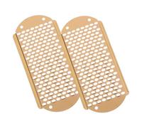 VICASKY 2 Pièces de dépôt à talons râpe dur Tampon scrubber laveur de de pied spa dissolvant de pieds calleux outil pour enlever le maïs lime à Acier inoxydable Or rose