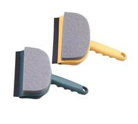 VICASKY 2 pièces Double-Sided Water Scraper Multifunctional Glass Cleaning Tool for Bathroom and Windows Household Squeegee Set and for Shower Doors Mirrors Tiles