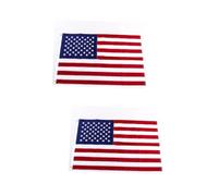 VICASKY 2 Pièces Drapeau Américain Brodé Oxford Étoile Appliquée Résistante pour Extérieur Drapeau Us Stick Flag