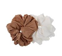 VICASKY 2 Pièces Élastiques Tissu pour Femmes et Filles Grands Élastiques pour Queues de Cheval et Tresses Bandeaux Doux Tiraillement pour Cheveux Épais