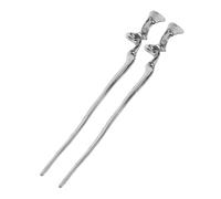 VICASKY 2 Pièces Épingle à Cheveux En Métal Mariage Chignon Accessoires De Cheveux Des Filles En Forme De Des Bâtons De Cheveux Épingles Style Rétro Oriental Black Alliage De Zinc