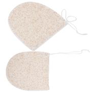 VICASKY 2 pièces Éponge Visage Exfoliante Double Face Lavable Moufle Douce Nettoyante Peau Élimine Cuticules et Impuretés pour Nettoyage Profond et Démaquillage