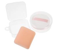 VICASKY 2 pièces Éponges Maquillage Réutilisables Lavables pour Visage Poudre Matifiante et Fond de Teint Applicateur Cosmétiques Double Usage Humide et Sec Confortables avec Bande de