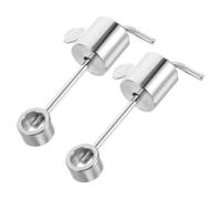 VICASKY 2 Pièces Équilibreur de Broche Barbecue en Fer Argenté pour