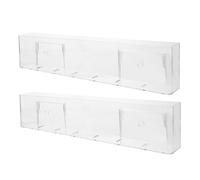 VICASKY 2 pièces Étagère Murale Acrylique Transparente pour Disques Vinyles et CD Support Mural de Rangement Albums Présentoir Polyvalent pour Chambre et Bureau