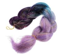 VICASKY 2 Pièces Extensions de Cheveux Tressés Colorés Queue de Cheval Longue Synthétique Postiche Tressé pour Fêtes et Cosplay