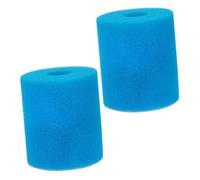 VICASKY 2 pièces Filtre Mousse Piscine Réutilisable Éponge Filtrante Cylindrique Anti-bouchage Cartouche de Remplacement pour Pompe de Piscine Facile à Nettoyer