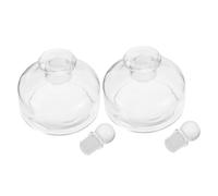 VICASKY 2 Pièces Flacon Diffuseur Verre Transparent Bouteilles Rechargeables pour Huiles Essentielles Design Pratique pour et Purification de Air