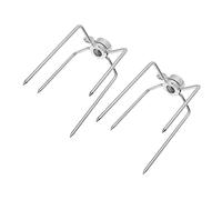 VICASKY 2 pièces Fourchettes de Rôtissage Acier Inoxydable de Fourches pour Poulet et Dinde Accessoires Barbecue Extérieur Outil Durable et Lisse pour Grillades et Camping