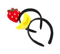 VICASKY 2 Pièces Fruit Headbands Cartoon Hairbands For Women Comfortable Cosplay Headdress Party Accessories Live Streaming