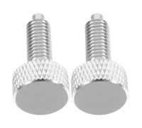 VICASKY 2 Pièces Goupille à Ressort M6 en Acier Inoxydable Poignée Moletée, Piston Rétractable pour Équipement Mécanique, Outil Manuel et Polyvalent