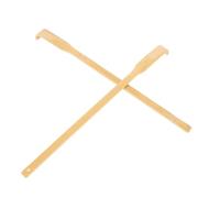 VICASKY 2 pièces Gratte-dos Long Bambou avec Manche Droit Grattoir Portable pour Dos et Tête Outil de Massage Manuel pour Hommes Femmes et Seniors Soulagement Précis des Démangeaisons