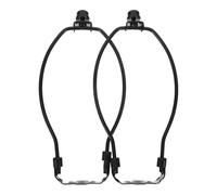 VICASKY 2 Pièces Harp de Lampe 8 Pouces en Métal Noir E26 avec Finial | Finition Mate, Installation Facile, Compatibilité, pour Lampes de Table et Lampadaires