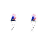VICASKY 2 Pièces Independence Day Pet Headband Top Hat Party Hair Accessory for Cats and Dogs Celebration