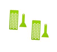 VICASKY 2 Pièces Kit de Fabrication de à DIY avec Plateau de Remplissage Tubes PP Verts Spatule Flexible pour Cosmétiques Maison et Maquillage Artisanal