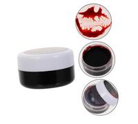 VICASKY 2 Pièces Kit Maquillage Halloween Gel Faux Réaliste avec Éponges pour Cicatrices Cosplay Carnaval