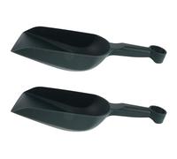 VICASKY 2 Pièces Lot de Mini Pelles de Jardin Plastique Vert Foncé Truelle Plate Compacte pour Creuser Planter et Désherber Outil Léger et Portable pour Jardinage de Succulentes et Bonsaïs