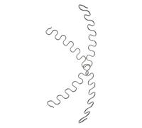 VICASKY 2 Pièces Lot de Ressorts de Support en Métal Noir pour Canapé, Structure Serpent, Facile à Installer, pour Réparation de Coussins Affaissés l'espace de Vie