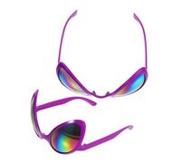 VICASKY 2 pièces Lunettes Amusantes Extra-terrestres Léger Accessoires Déguisement pour Adultes Lot pour Fête et Photomaton Résistant et Confortable
