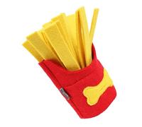 VICASKY 2 Pièces Mâcher pour Chien Forme de Frites Couineur Résistant pour Entraînement et Alimentation Compagnon Ludique Sûr pour Animaux