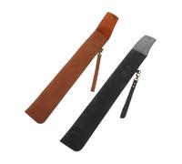 VICASKY 2 Pièces Mallet Bag PU et Sac de Rangement Suspendu pour de Batterie et Maillets Organisateur Antidérapant avec Protection Poussière Noir et Marron
