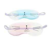 VICASKY 2 pièces Masque Yeux Gel Froid Réutilisable Ice Eye Masks pour Sommeil Profond et Fatigue Masque Nuit Occultant et Coussin Glace Apaisant