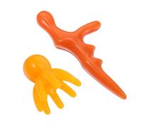 VICASKY 2 Pièces Massage Comb Set For Scalp Care Resin Octopus Head Massager And Manual Trigger Point Stick Portable Handheld Hair And Muscle Relaxation Tool