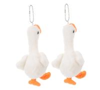 VICASKY 2 pièces Mini Goose Plush Keychain Soft Stuffed Animal Toys for Party Favors Classroom Prizes and Claw Machine Collectors
