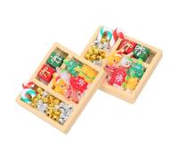 VICASKY 2 Pièces Miniature Candy Ornaments for Dollhouse Portable Holiday Sweet Decorations Lightweight Festive Accessories for Christmas Home and Party Scenes