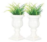 VICASKY 2 pièces Miniatures de Plantes Pot Colonne Romaine Décoration de Jardin DIY pour Micro Paysage et Maison