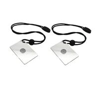 VICASKY 2 Pièces Miroir de Signalisation Outdoor Acrylique Miroir de Survie Réfléchissant avec Système de Visée Précis pour Randonnée Camping Urgence et Communication Plein Air
