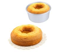 VICASKY 2 pièces Moule à Gâteaux Rond Aluminium avec Fond Amovible Moule Pâtisserie Antiadhésif pour Mini Cakes Tartelette et Chocolat Ustensile de Cuisson Facile à Démouler