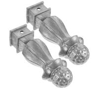 VICASKY 2 Pièces Ornement de Clôture Aluminium Pointe Décorative Intégrée Facile à Installer Remplace Efficacement Piquets de Jardin pour Jardins et Fermes