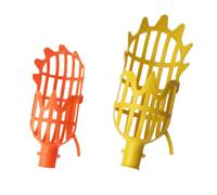 VICASKY 2 Pièces Outil de de Fruits Multifonction Cueilleur avec Têtes Amovibles Orange et Jaune pour Pommes et Autres Fruits Toute Sécurité