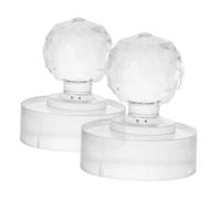 VICASKY 2 Pièces Outil de pressage en poudre pressage du moule à joint tampon de pressage cosmétique joint de pressage de poudre joint en poudre Acrylique Transparent