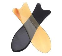 VICASKY 2 pièces Ox Horn Massage Sticks For Face And Body Lightweight Practical Massage Tools With Rounded Curves Compact And Easy-to-use
