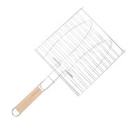 VICASKY 2 Pièces Panier Griller Barbecue avec Poignée Longue Surface Large pour Poissons et Fruits de Mer Résistance Haute Température pour Pique et Restaurants Couleur