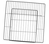 VICASKY 2 pièces Panneaux de Porte Métallique pour Cage à Chat et Chien Porte Entrée et Facile à Assembler pour Enclos Intérieur et Extérieur