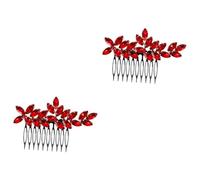 VICASKY 2 Pièces Peigne à Cheveux Mariage Élégant avec Accessoire Décoratif pour Mariée et Demoiselles Style Simple et Glamour pour Coiffure Nuptiale