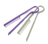 VICASKY 2 Pièces Peigne à cheveux raide peigne Coupe séparation Peigne de coiffure forme pinceau lisseur boucleur peigne à cheveux décoratif peigne de lissage du coiffeur