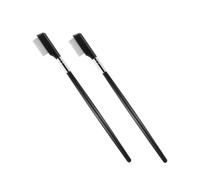 VICASKY 2 Pièces peigne à cils séparateurs séparation séparé incliné Se maquiller beauté œil fourniture de cosmétiques séparateur de brosse à cils brosse à cils femme Acier inoxydable Noir