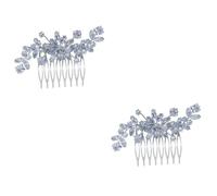 VICASKY 2 Pièces Peigne Cheveux Mariée Cristal Cheveux Mariée Élégant et Étincelant Accessoire Mariage et Filles Parure Femme pour Coiffure de Cérémonie