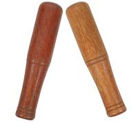 VICASKY 2 pièces Pilons à Ail Bois Ustensiles de Cuisine Ergonomiques pour Épices et Ail Manches Arrondis Confortables Outils Compacts de Broyage Rapide Résidus