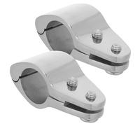 VICASKY 2 Pièces Pince de Fixation Marine 1 Pouce 25 Mm en Acier Inoxydable 316 pour Charnière Supérieure de Bimini, Coulisseau Mâchoire Articulée Résistante la Corrosion, Accessoires